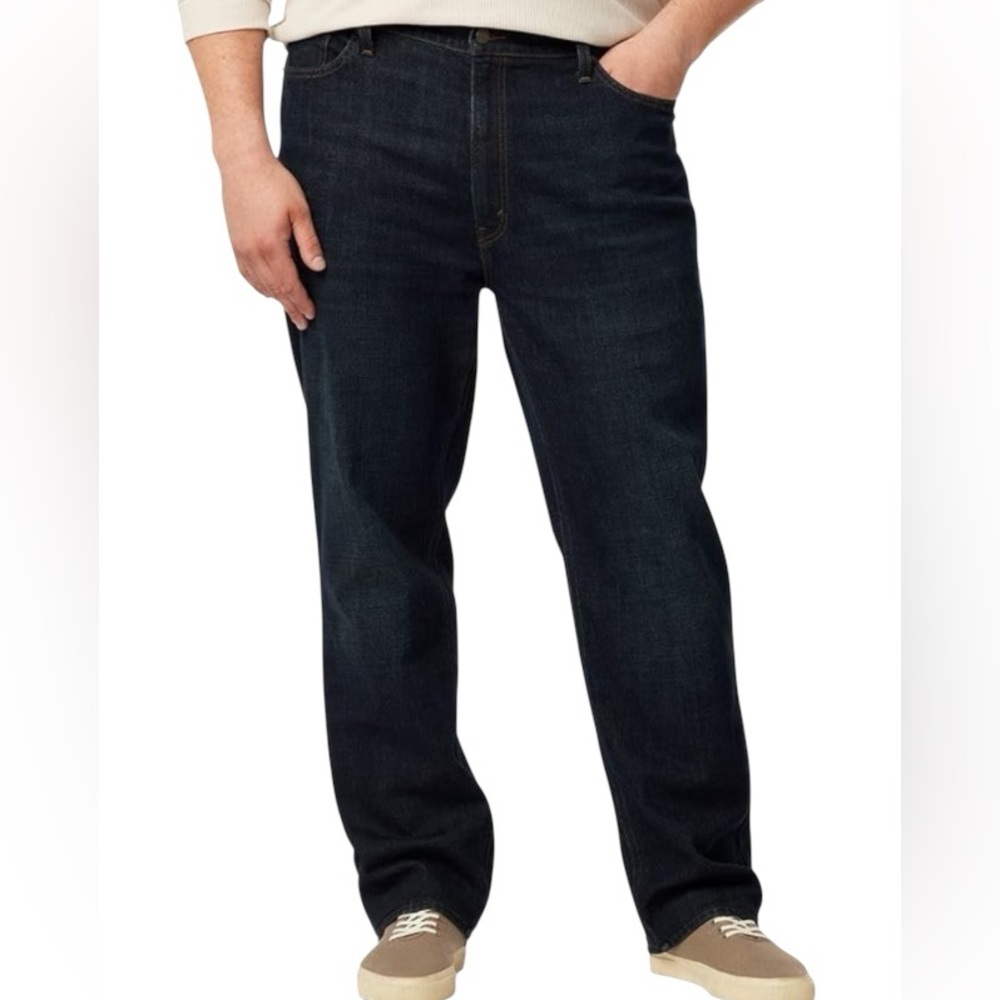 Levi Strauss Signature Gold Men's Athletic Fit Jeans Deep River 46x30 - Picture 2 of 2